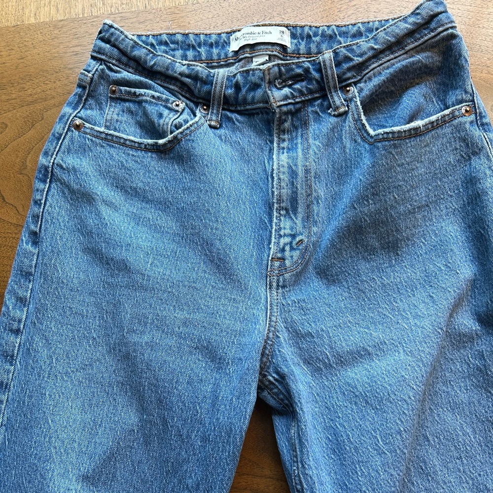 Abercrombie & Fitch High Rise Blue Jeans